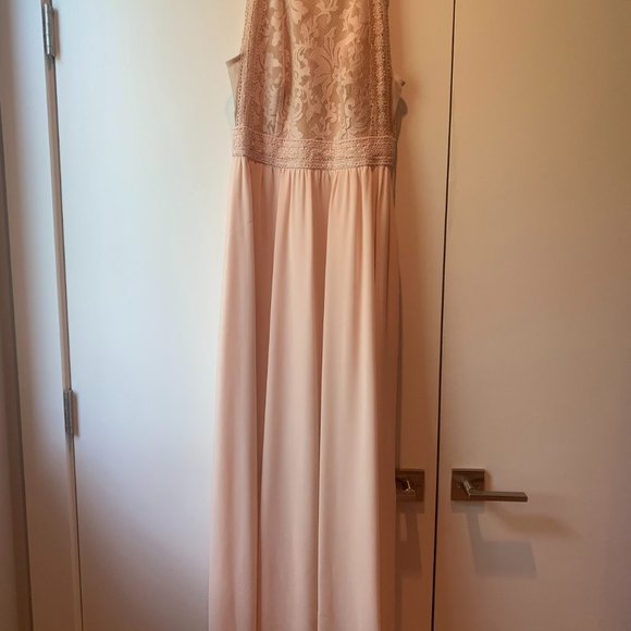 Lulu's Forever and Always Blush Lace Maxi Dress - Picture 4 of 4